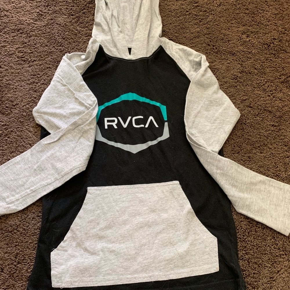 RVCA boys long-sleeve t-shirt hoodie